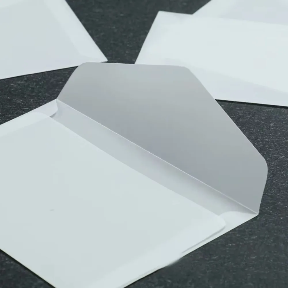 10 Sobres Translúcidos de Papel Sulfurizado, Juego de 10 Sobres para Cartas Comerciales, Postales, Estilo Europeo, Caja de Regalo