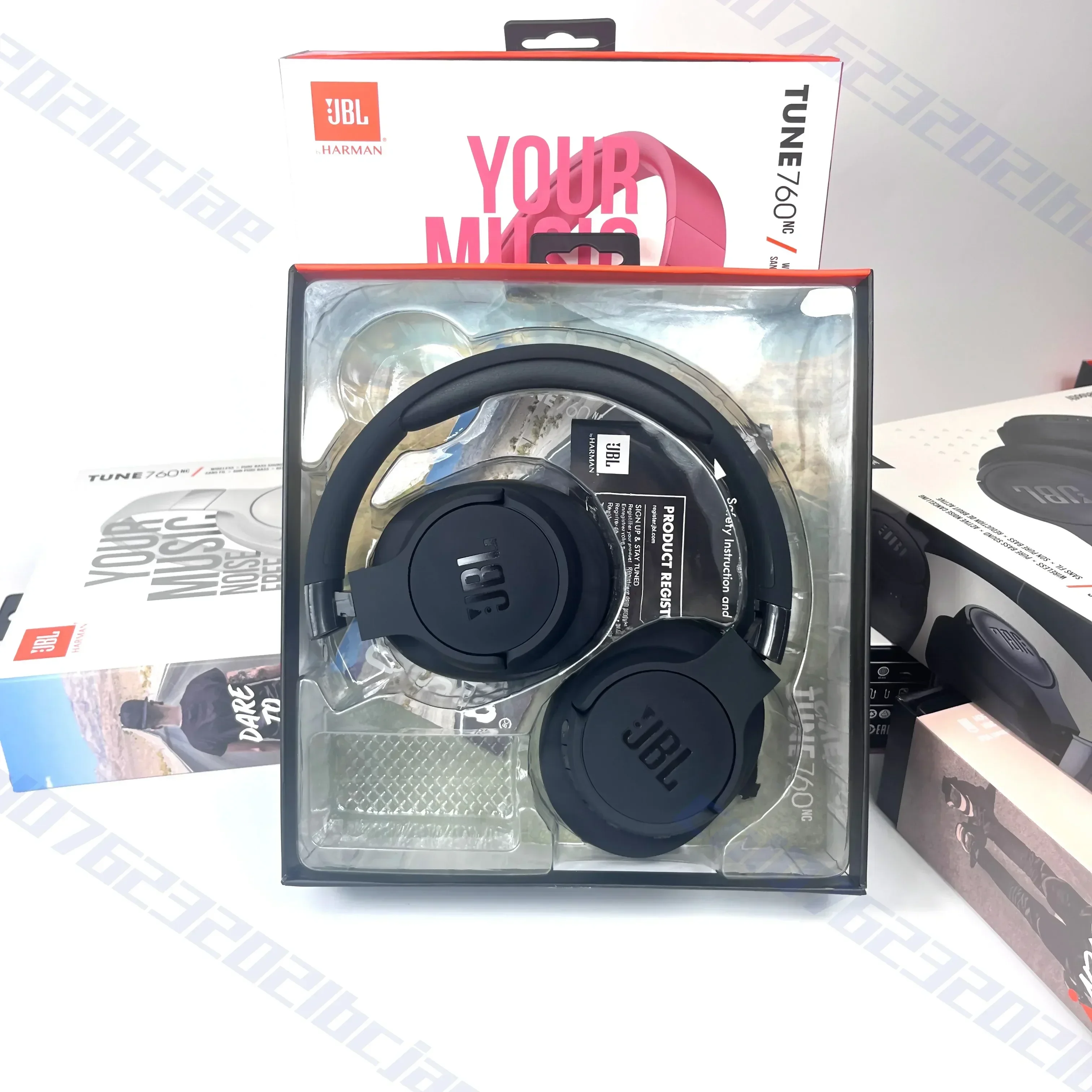 JBL Tune 760NC Draadloze Over-Ear Hoofdtelefoon Opvouwbaar Actieve Ruisonderdrukking Sport Headset voor Muziek en Reizen