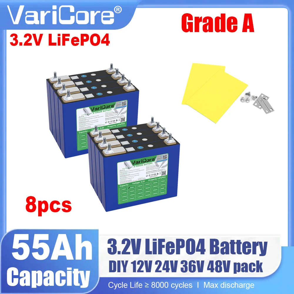 8X 3.2V 55Ah Lifepo…