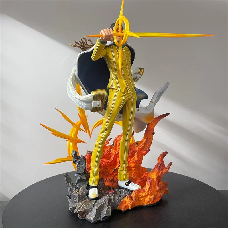 One Piece Kizaru Borsalino Anime Figure Three Major Generals Of The Navy Borsalino Pvc Luminous Statue Collection Model Gift Toy
