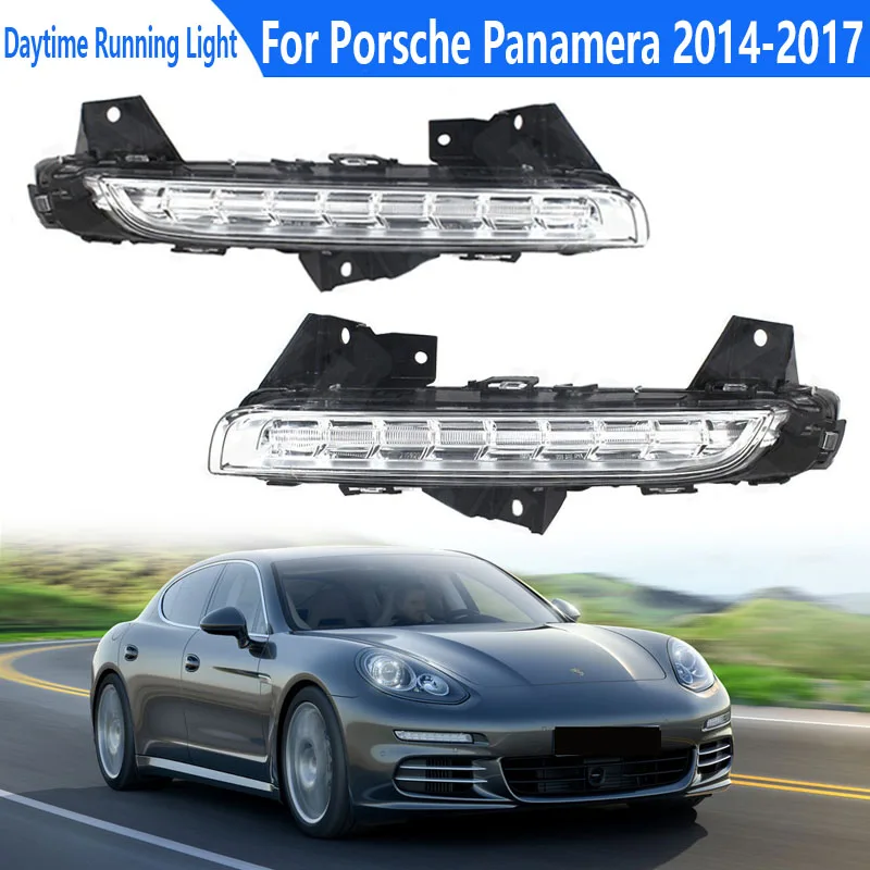 

Дневные ходовые огни для автомобиля, передний бампер для Porsche Panamera 2014-2017 L:97063108152 R:97063108252