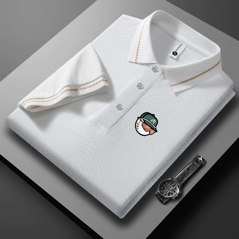Golf 2026 Summer New Solid Color Collar Button Short Sleeve Collar Shirt Casual Breathable Comfortable Top image 4