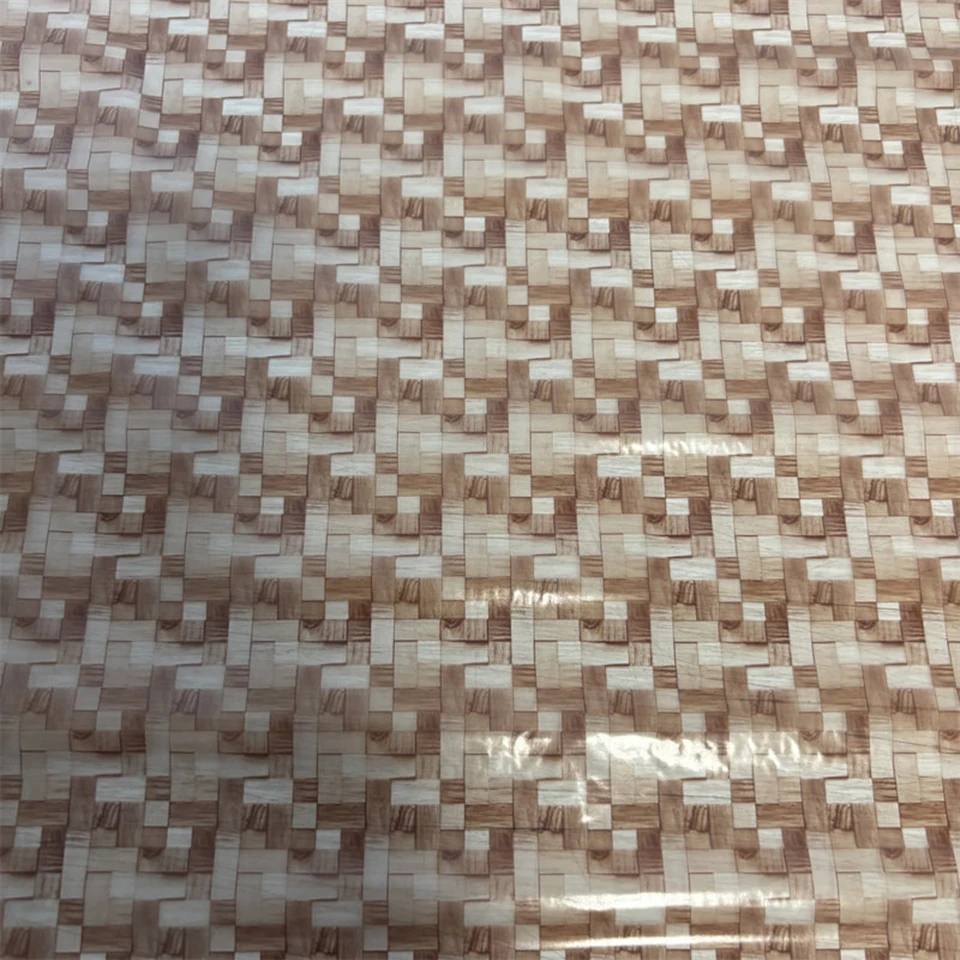Natural Bamboo Weave Texture PVA Hydrographic Water Transfer Printing Film, Water-Soluble Hydro Dip Film for Car Interior,DIY YB