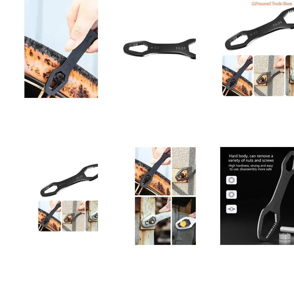 Double Head Spanner Hand Tool for Adjustable Glasses Universal Wrench Selves Tightening Wrench Repairs Accessories W91B