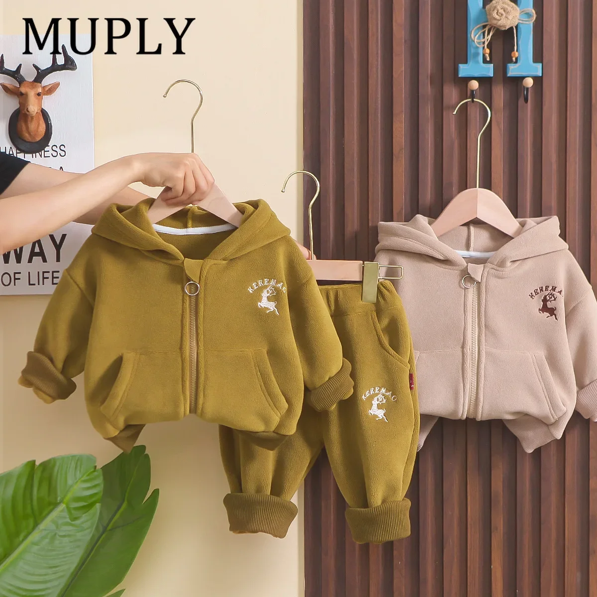 Children Clothing Sweatshirt Sets 2026 New Spring Autumn Baby Boys Girls Casual Zipper Hooded Coat + Pants 2Pcs Kids Tracksuits