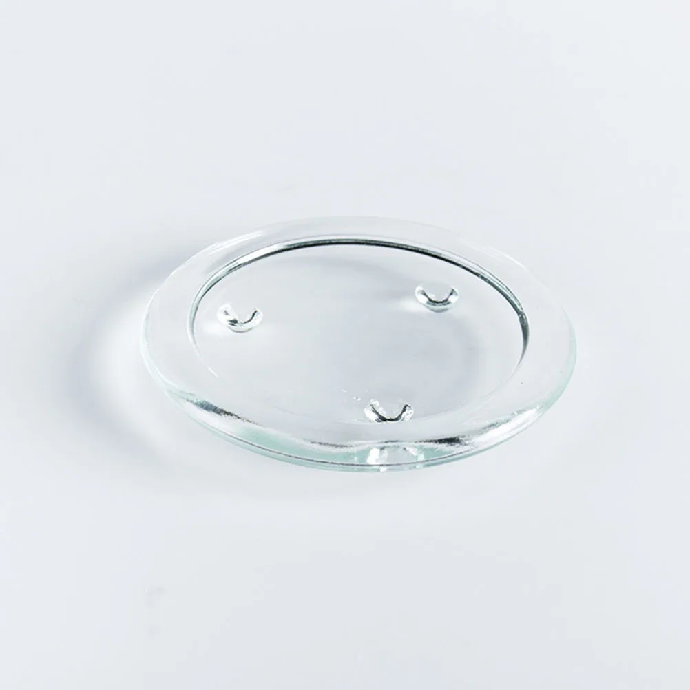 2Pcs Glass Holders Simple Round Tray Table Decoration for Home Restaurant Hotel Coffee Table Dinner Props