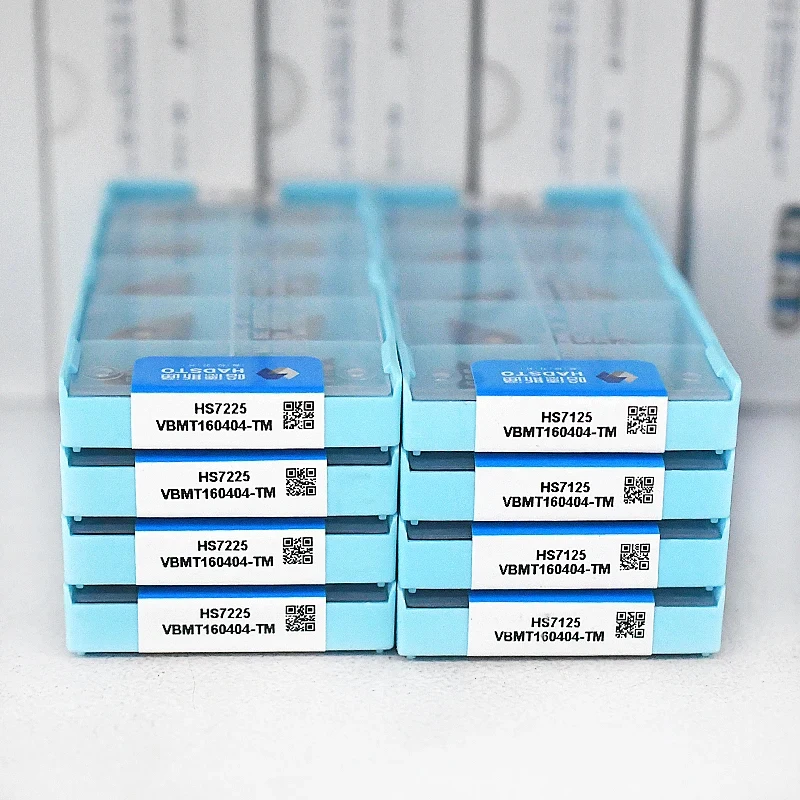 10pcs VCMT VCMT110304 VCMT110308 VCMT160404 VCMT160408 VCMT160412 TM HS7125 HS7225 HS8115 HS8125 CNC Carbide Turning Inserts