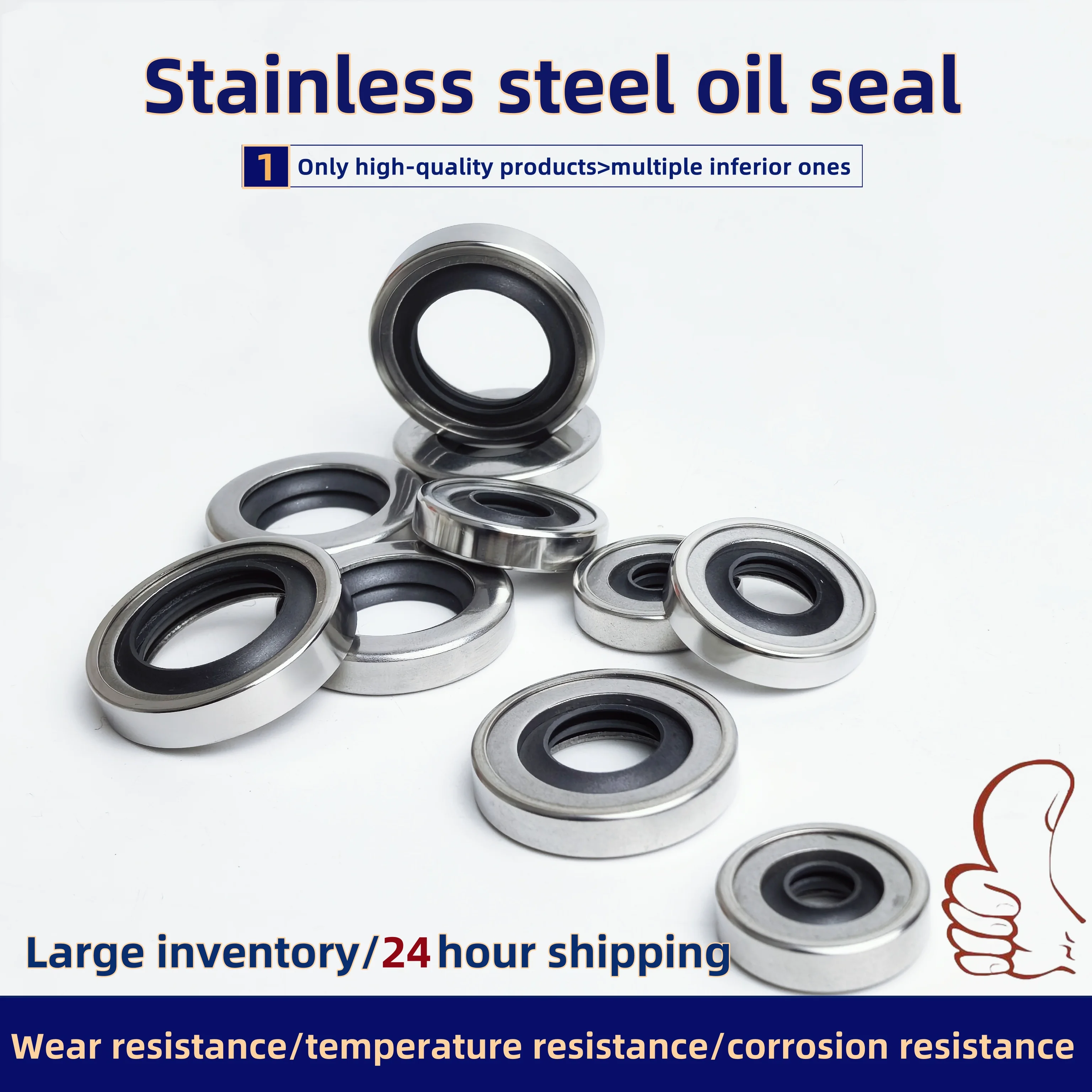 

ID:8*10*12*13*14*OD:18/20/22/23/24/25/30/32/35*6/7/8/10mm Stainless Steel Shaft Oil Seal PTFE Sealed Air Compressor Accessories