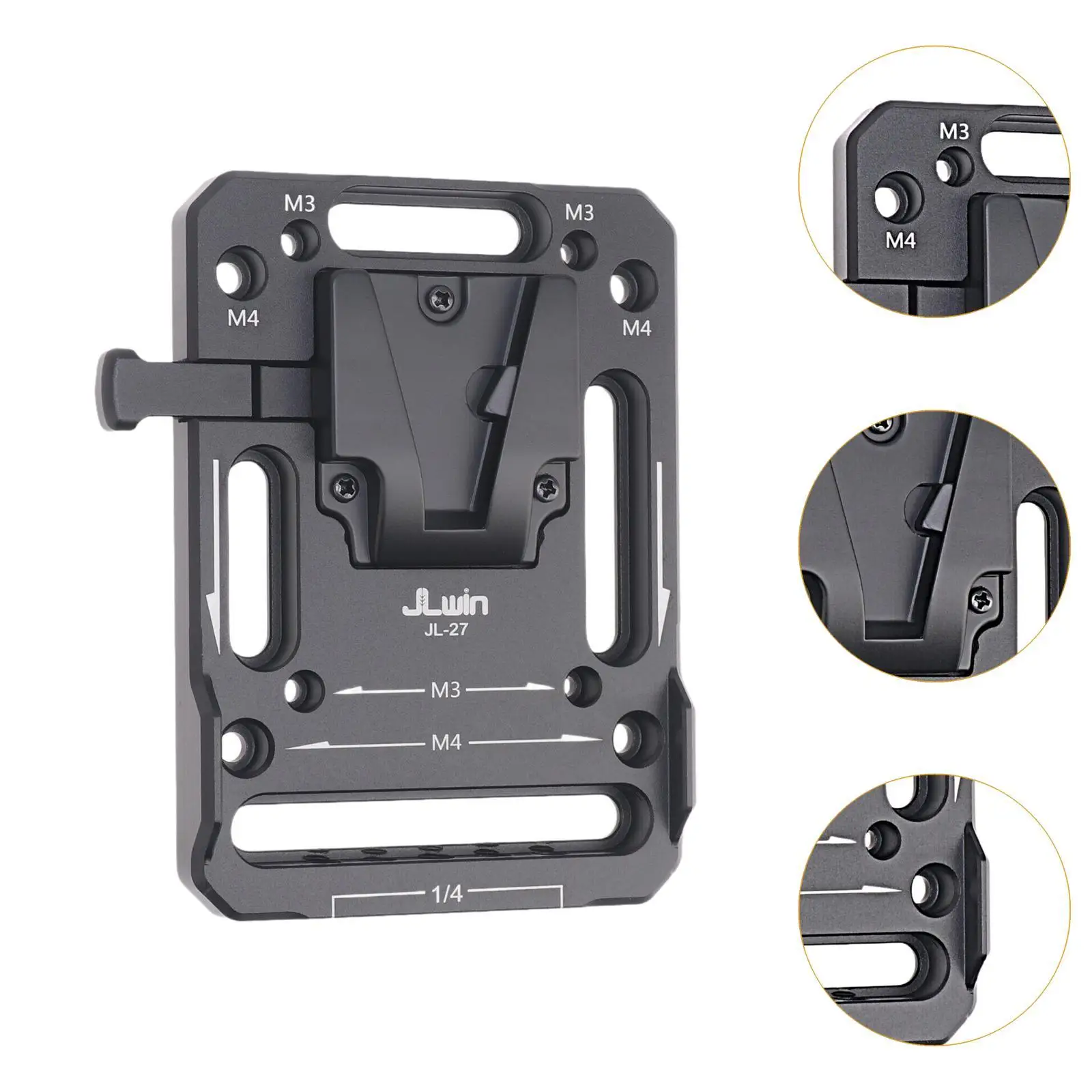 V Mount Battery Plate Adapter Accessories Practical Portable Battery Holder