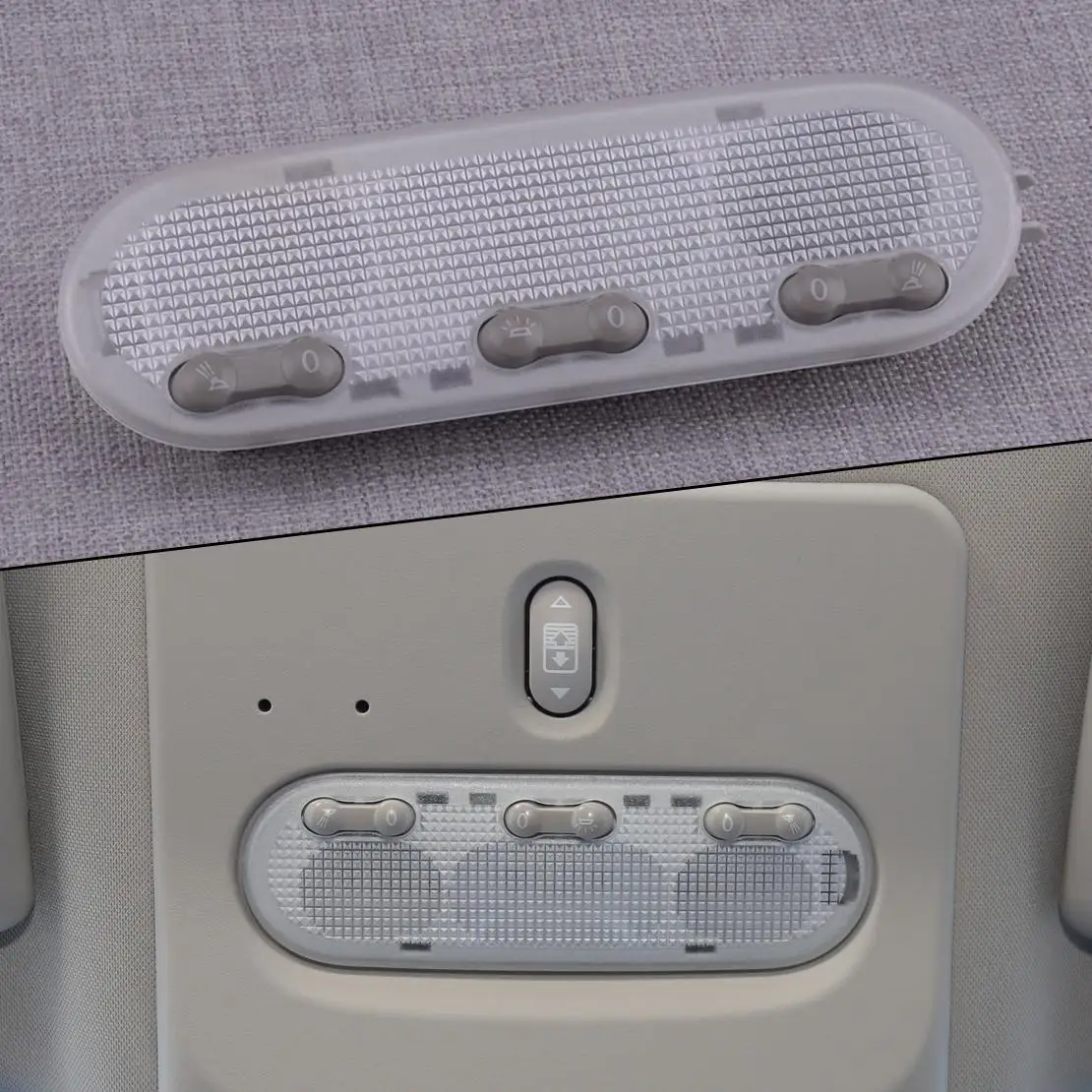 

26430-3ZA1A 26430-2FJ2A 3 Buttons Interior Dome Reading Light Lamp Fit for Nissan Qashqai Renault Dacia