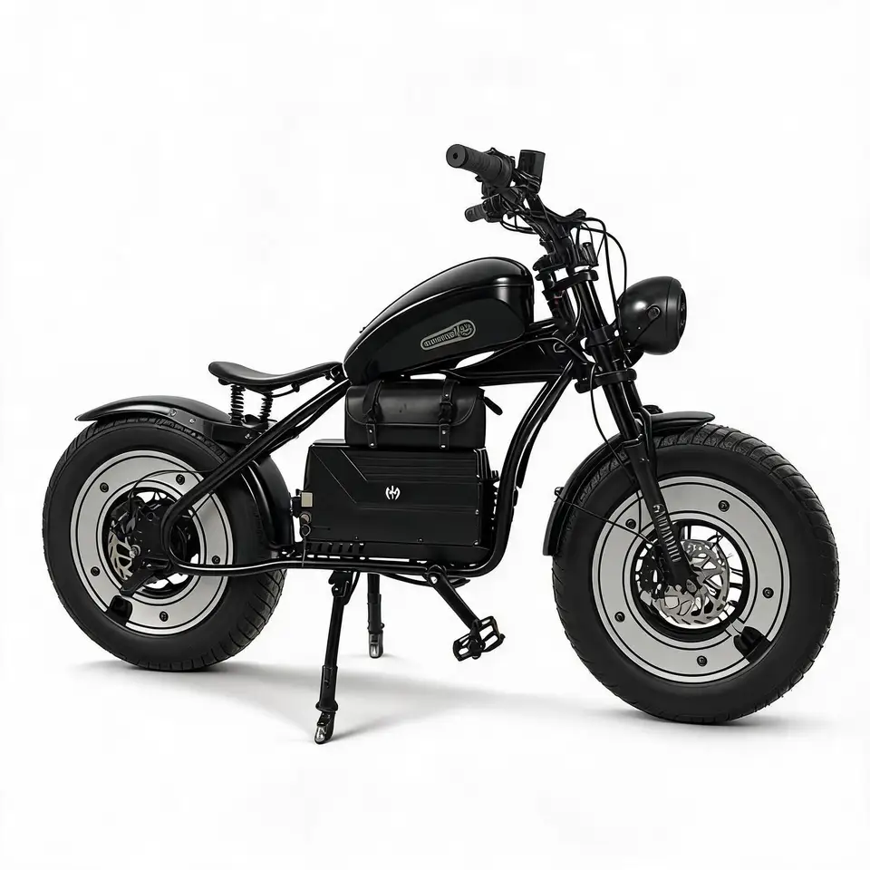 Warrior Electric motorcycle 3000W motor 60V 45AH battery electric bike 115N.m 20 inch tire off road riding mountain e bike image 2