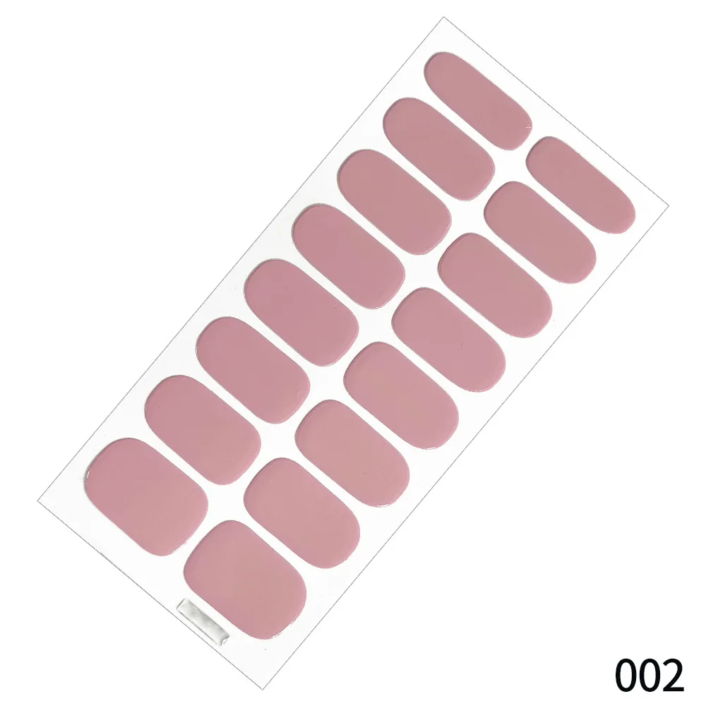 MEBIS 16色単色ネイルアートステッカー フルステッカー モノクロセット 粘着剤付きネイルステッカー 在庫あり ネイルステッカー