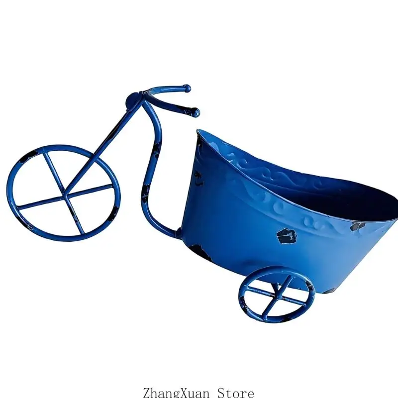 Robuster Metall-Gartenwagen, Pflanzgefäß-Halter für Blumen und Kräuter, 3 x – Detail 7