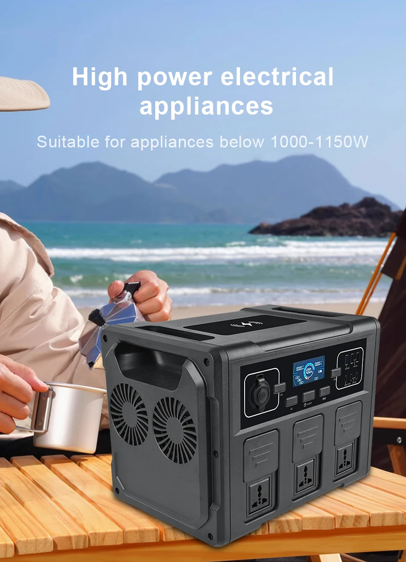 تلفزيون كامل الشمسية خارج الشبكة لا مولد الطاقة الشمسية المحمولة 1200 واط بطارية مولد الطاقة الشمسية 220 فولت المحمولة #6