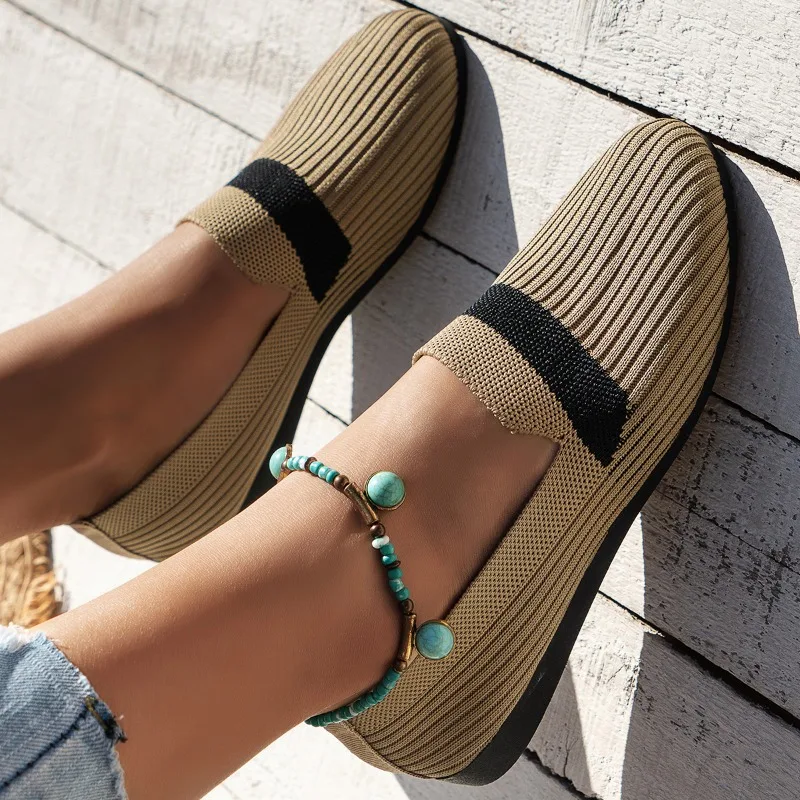 

Women Mesh Flats Casual Shoes 2024 Spring New Walking Shoes Fashion Loafers Breathable Sport Sneakers Zapatillas Mujer