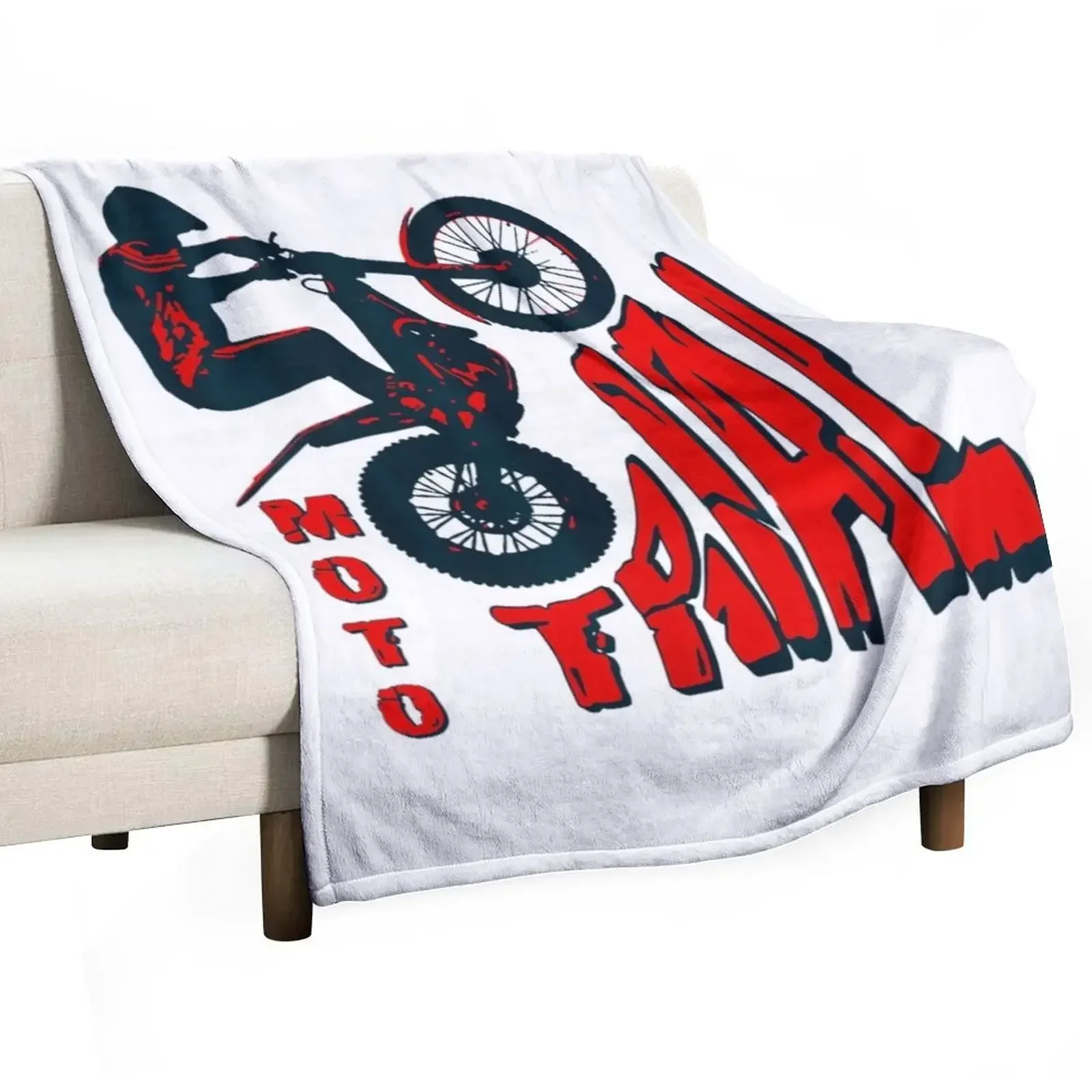 Herren Moto Trial - Trial Bike - Motorrad Biker - Bike Trial Manta suave y transpirable para dormir por la noche