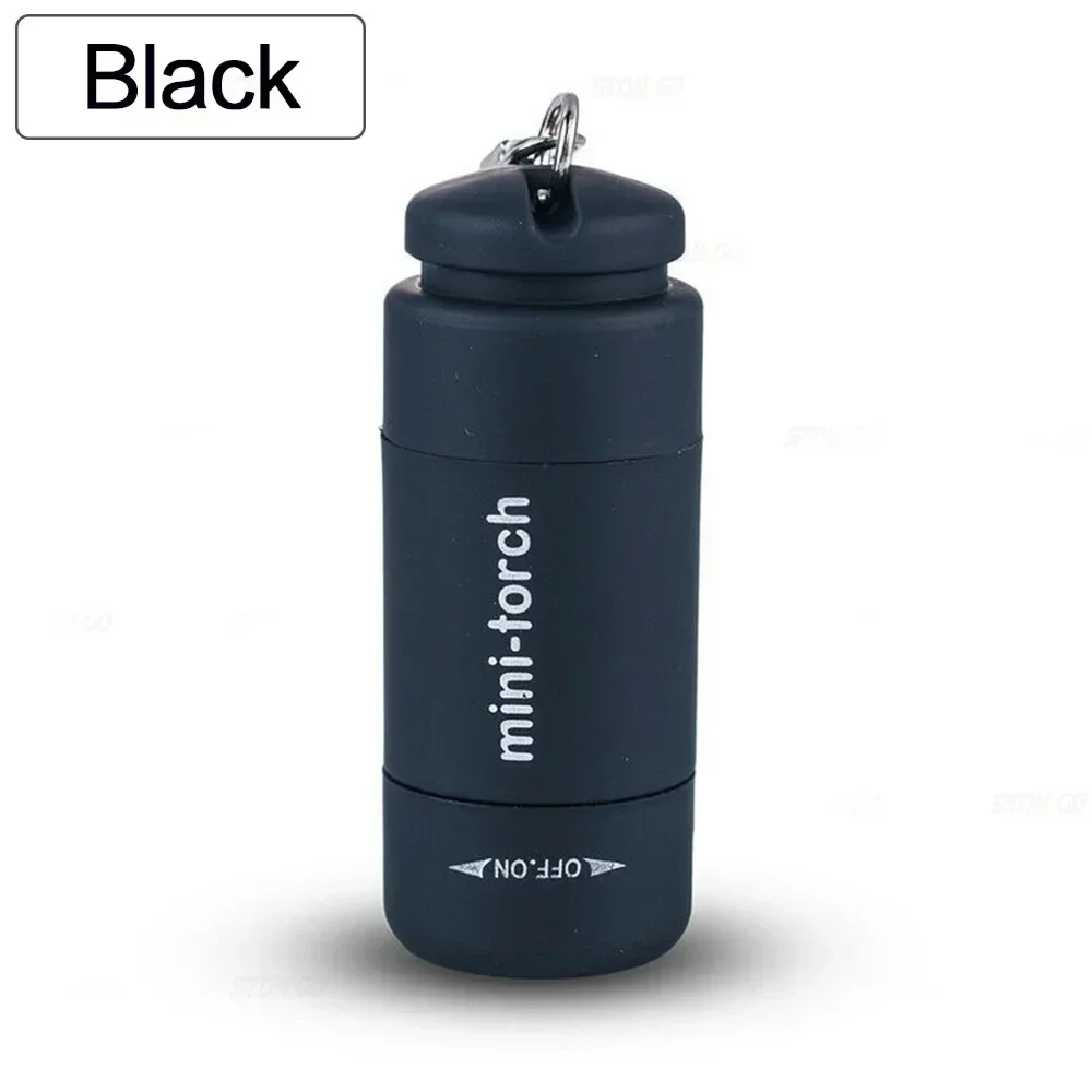 Taschen-Schlüsselanhänger-Taschenlampe, wasserdicht, für Outdoor, Wandern, Camping, Mini-Taschenlampe, wiederaufladbar, LED, multifunktional, starkes Licht