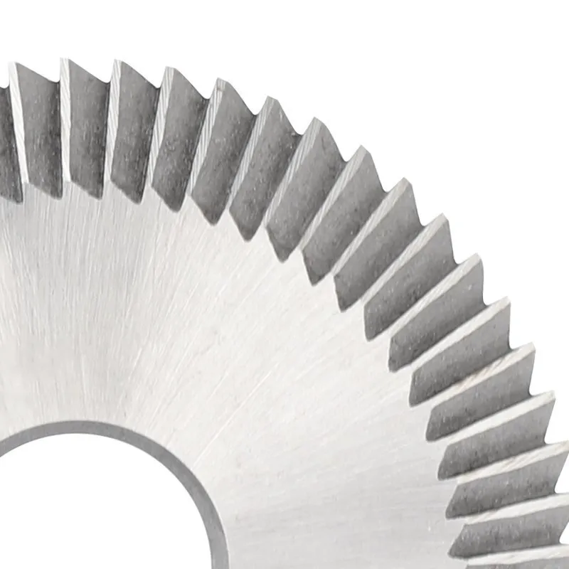 XCAN – découpeuse de disque pour Machine à clés, 60x16x6mm, lame de scie simple face 60T, lame revêtue d'argent/titane pour copieur de clé Horizontal