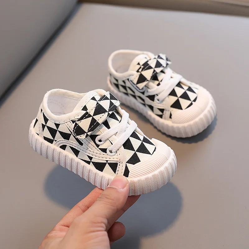 Children\'s Canvas Shoes New Boys and Girls Korean Version Breathable Baby Shoes Fashion Casual Shoes Non-slip Toddler Shoes