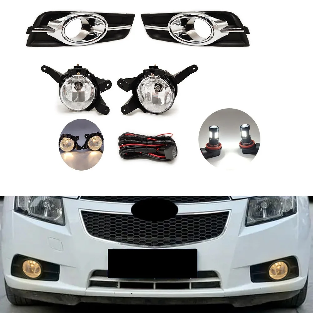 

Front bumper fog light foglights For Chevrolet Cruze 2009 2010 2011 2012 2013 2014