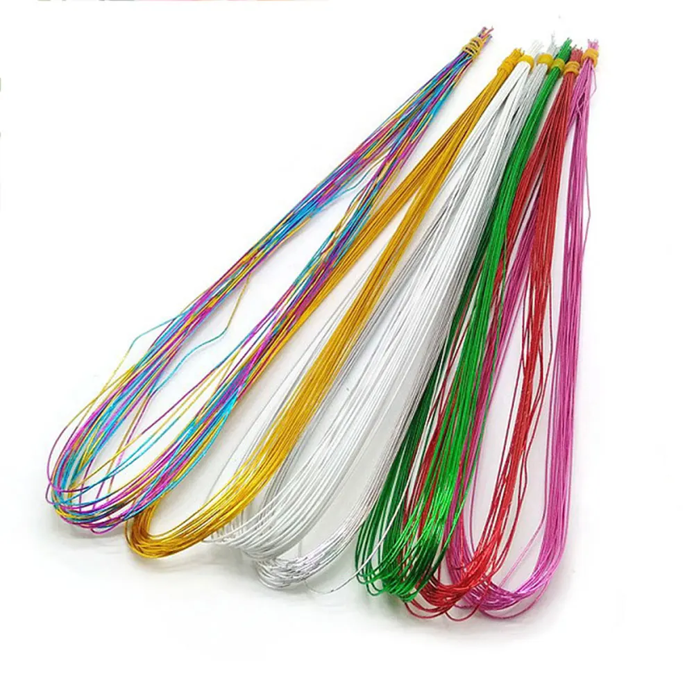 

40Pcs 80cm Stocking Flower Wire 0.35mm/0.8mm Diameter Iron Wires For DIY Making Nylon Stock Floral Bouquets Material Accessory