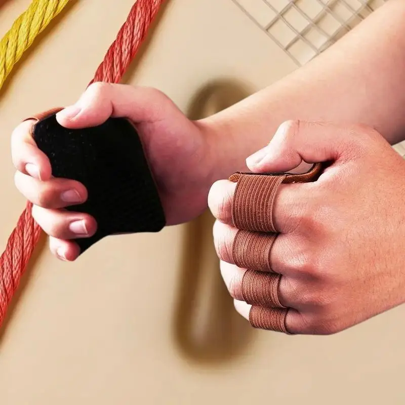 Premium-Gymnastikgriffe aus Leder für Männer und Frauen; Gewichtheberhandschuhe mit Handflächenschutz für Training und Fitness.