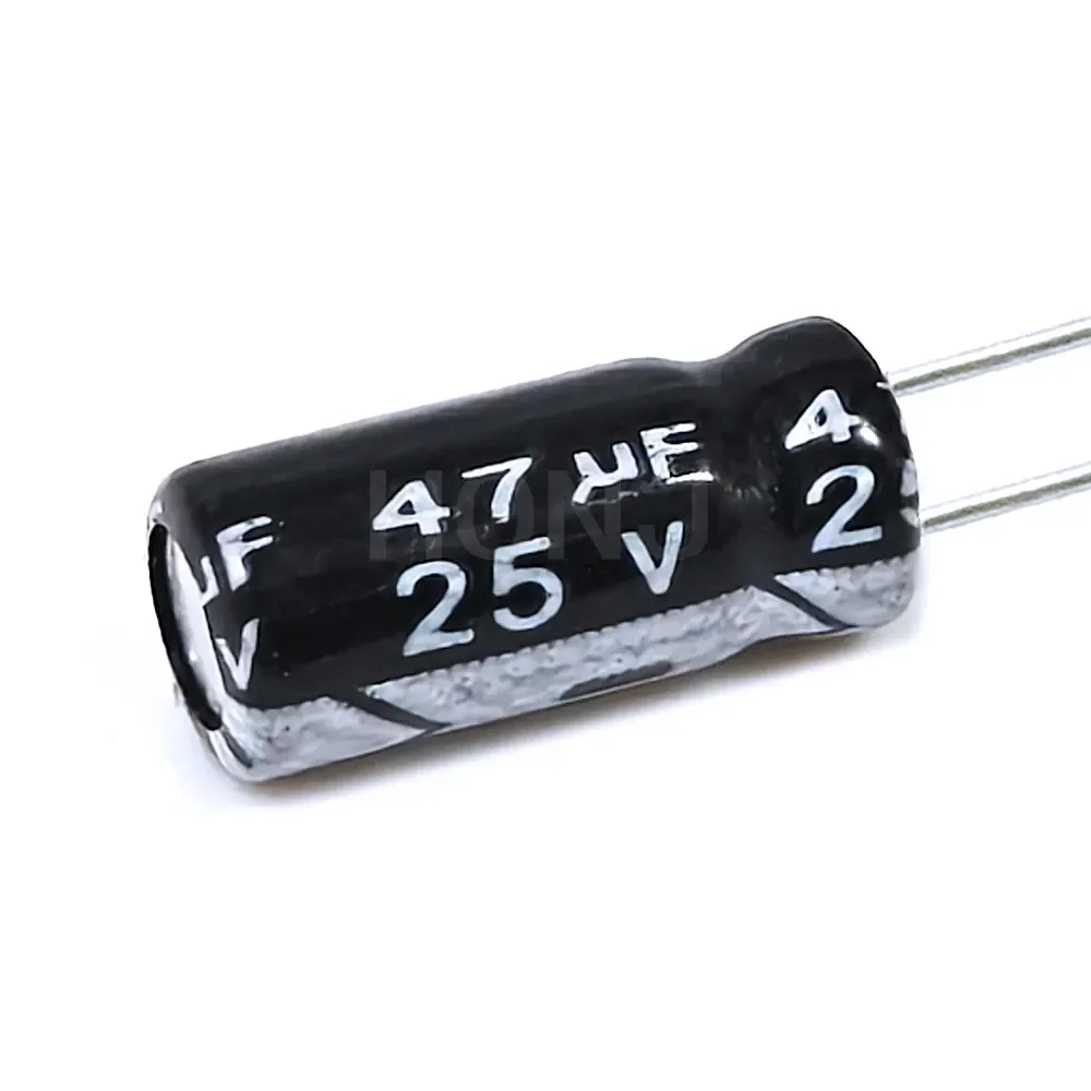 20PCS ​47uF 25V 47MFD 25Volt 5*11mm Aluminum Electrolytic Capacitor Radial 47mf25v 47uf25v 25v47mf 25v47uf ±20%