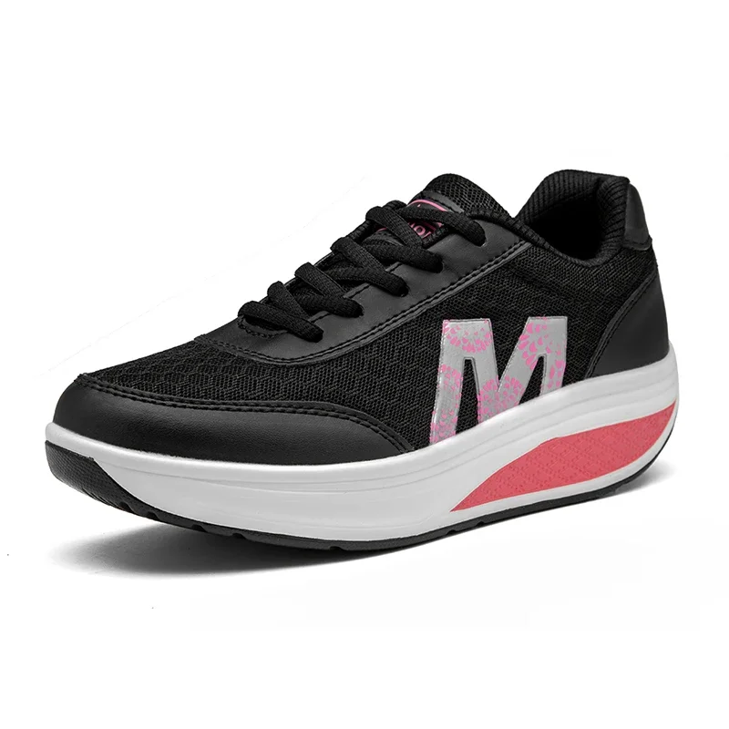 

Women's Vulcanized Sports Shoes, High-quality Height Increasing Shoes, Fashionable Casual Rocking Shoes, 2024 New Model