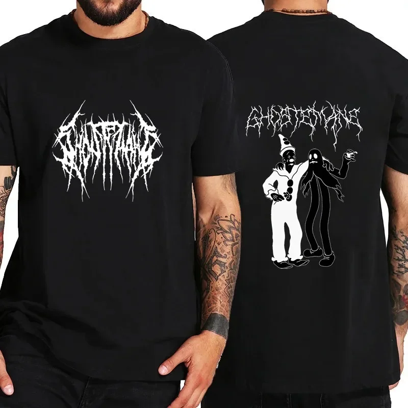 Ghostemane Graphic Print T-Shirt Fashion Hip Hop Metal Rock Gothic T-Shirt Streetwear Plus Size T-Shirt Men