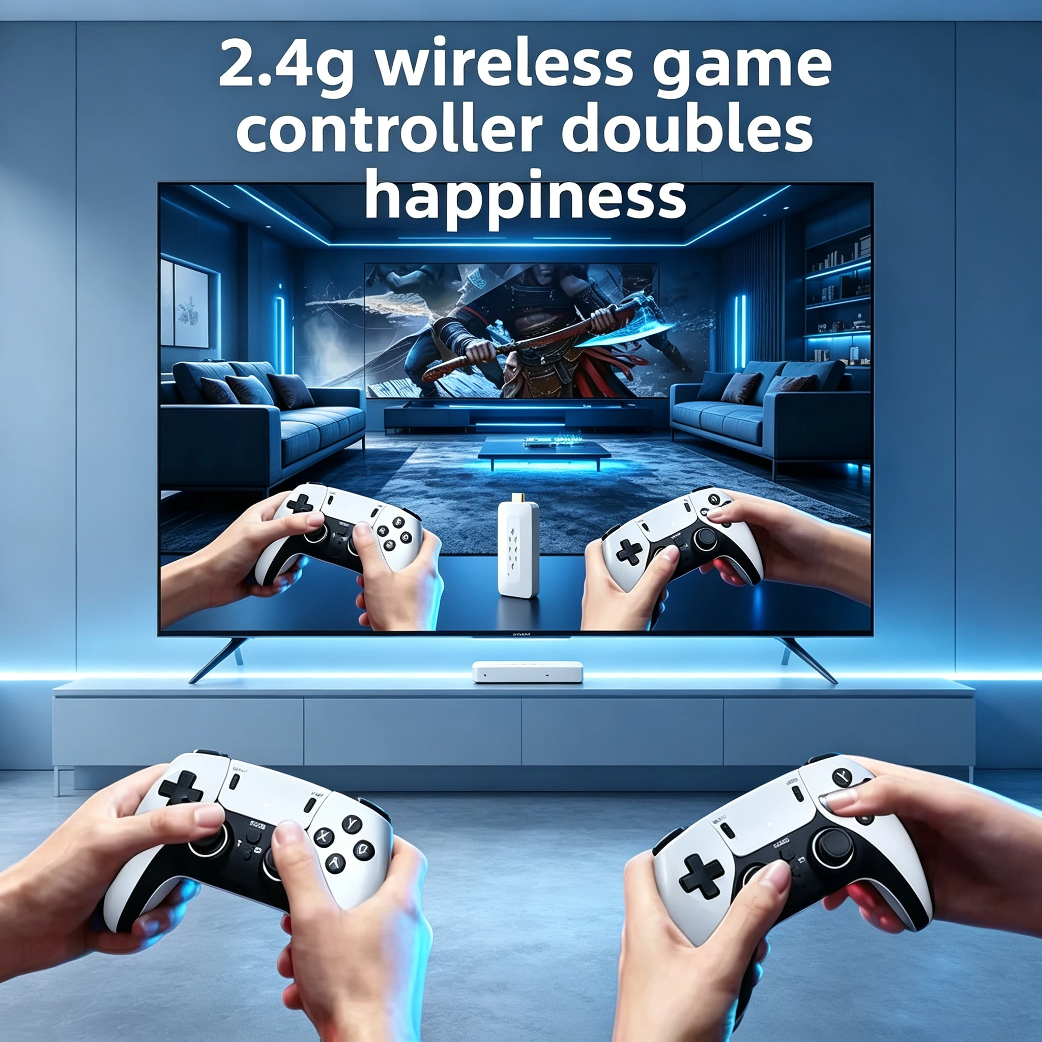 Игровая консоль M22 Retro с беспроводными геймпадами 2.4G, HD HDMI, классический симулятор, игровой стик для ТВ, домашняя система для двух игроков