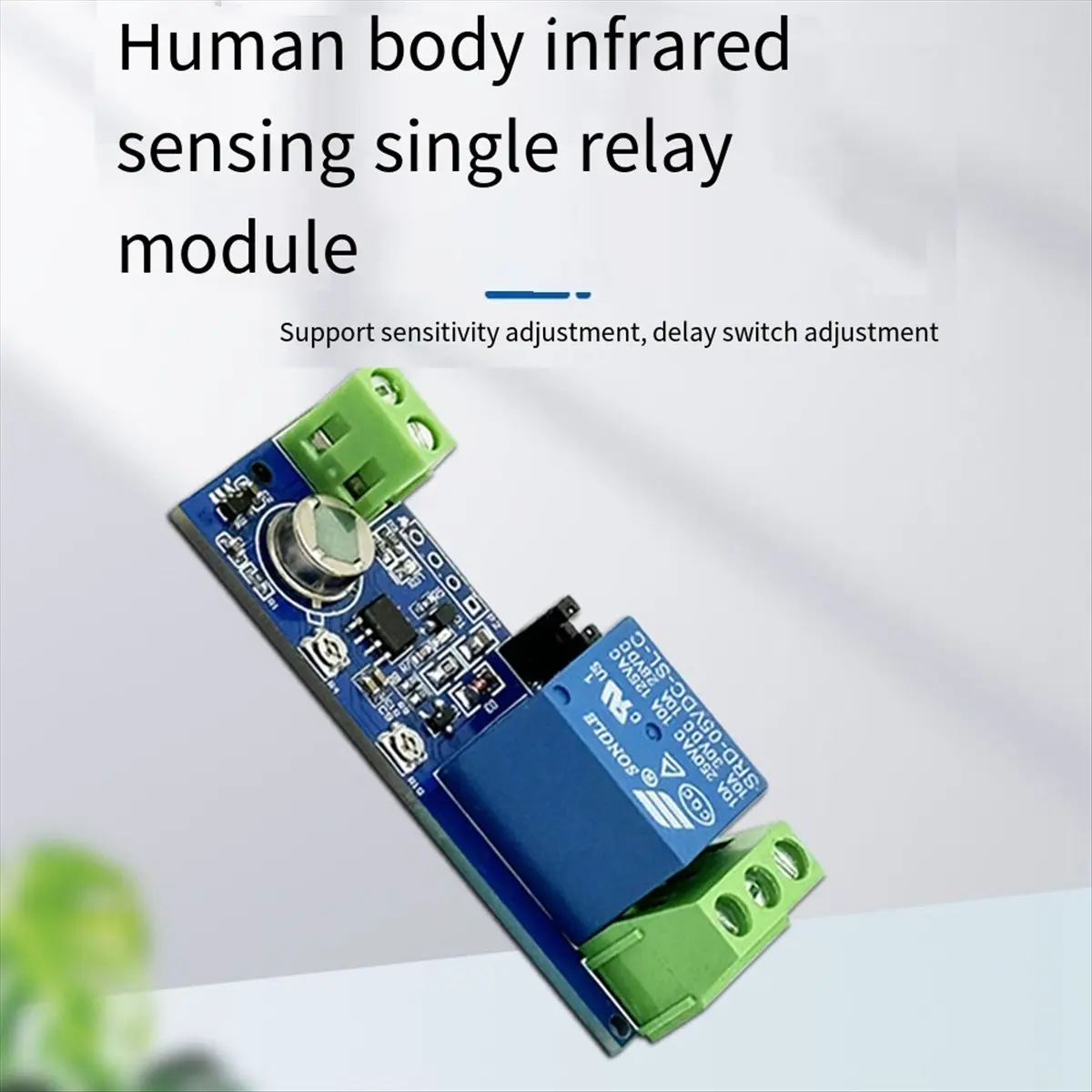 (AIMA) Relay Module Human Body Infrared Sensing Single Module Delay Time Adjustable Dual Mode Multifunction Module
