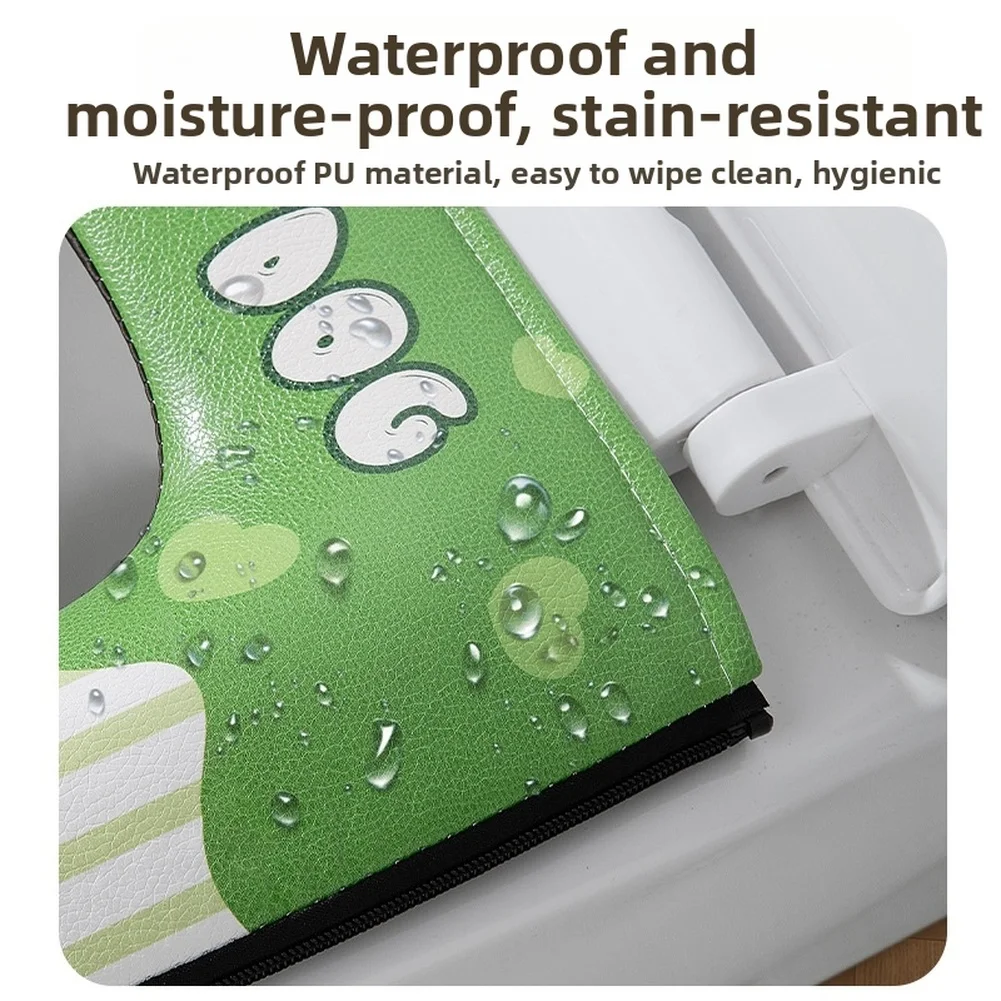 Waterproof Wash-Free Toilet Seat Cover With Zipper And Built-in Aromatherapy For Standard Seats Toilet Decorative Parts
