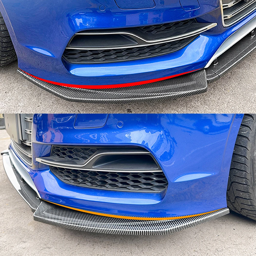 For Audi A3 S3 8V Standard TDI TFSI Saloon / Sportback 2013 2014 2015 2016 Front Bumper Spoiler Splitter Lip Diffuser Body Kit view 4