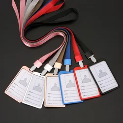 Porte-carte d'identité d'infirmière d'hôpital, porte-badge, couverture de carte, nervure rétractable, bobine de badge, lanière en plastique, étiquette de nom, porte-clés, clips de carte