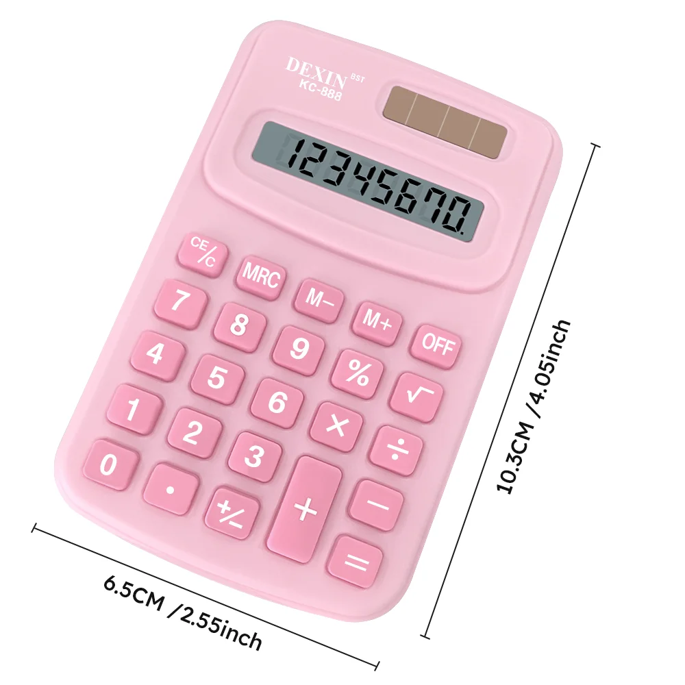 Small Calculator Silent Calculator Mini Version Learning Auxiliary Portable Calculator Back To School Supplies Students/Finance