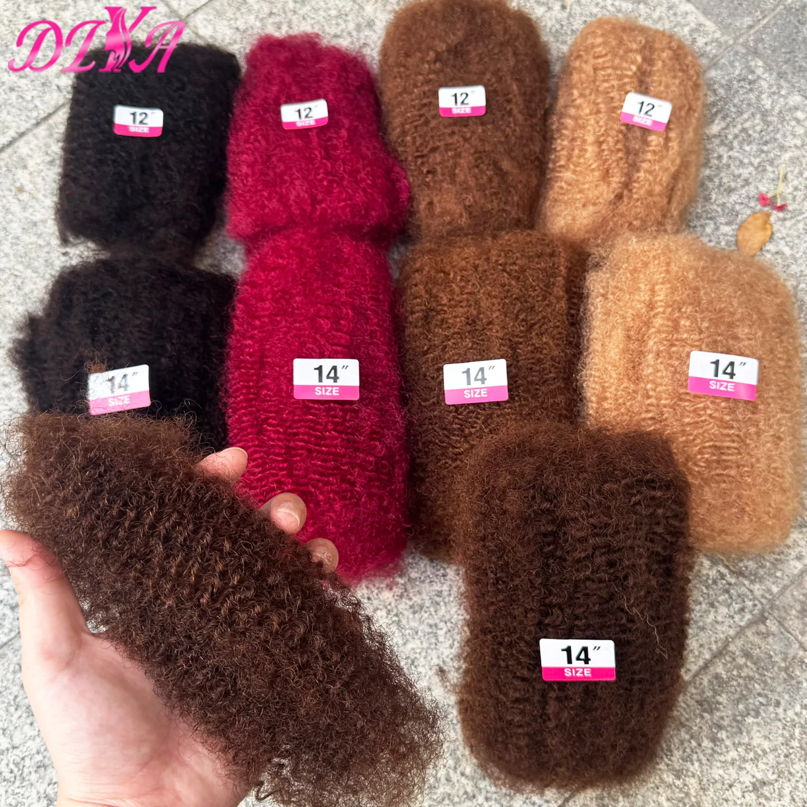 30/50 جرام حزمة شعر بشري أفرو كينكيز لملحقات دريدلوك 100% شعر بشري ناعم أفرو غريب السائبة لملحقات/التقلبات Locs #1