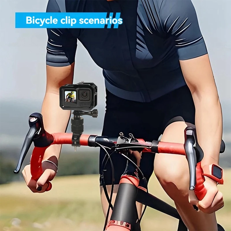 ELECT-Magnetic Camera Cage Quick Release With Cold Shoe Mount Protective Frame Aluminium For Gopro 13/12/11 Action Camera