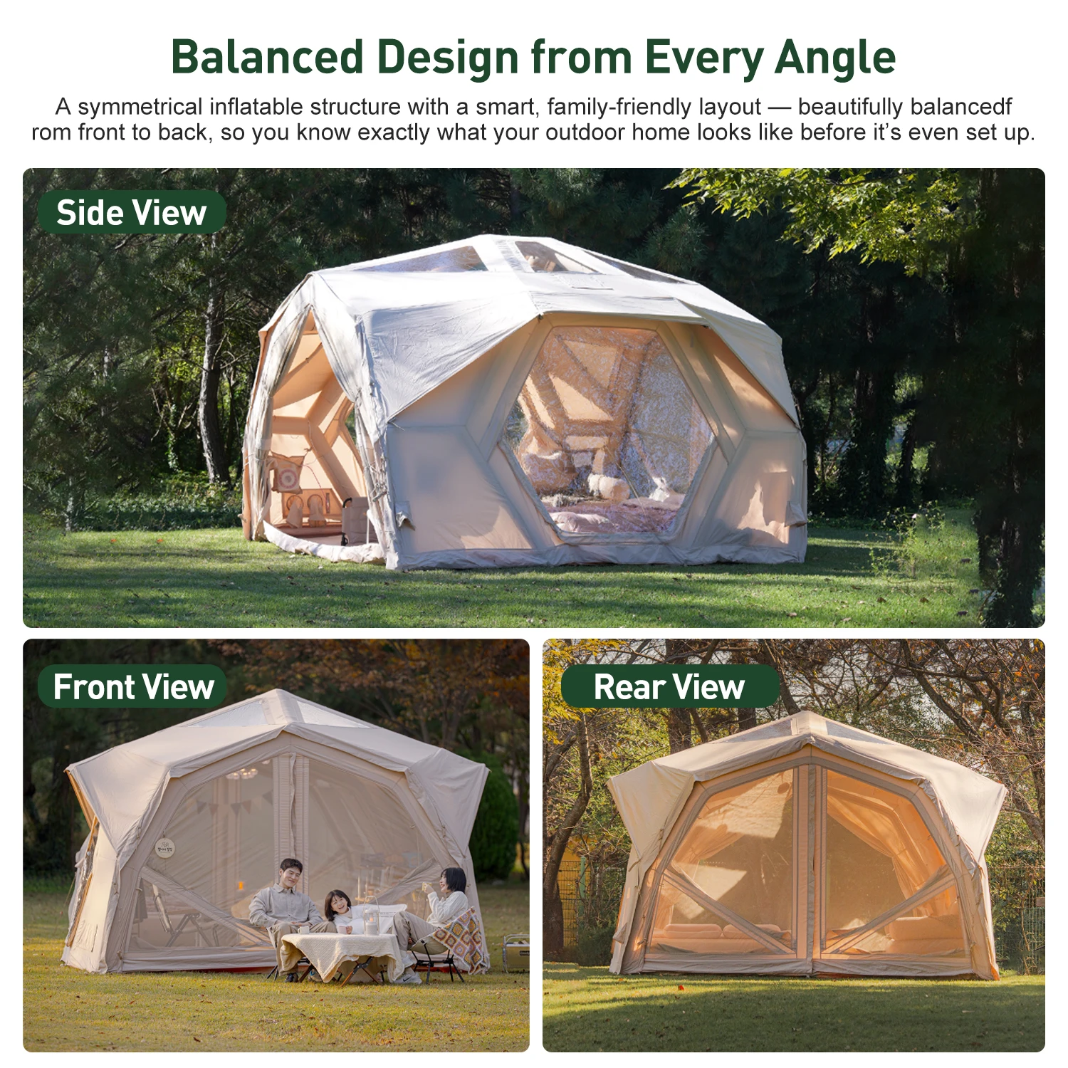 ハブシェルタープロエアテント-ベージュ高品質キャンプテント綿 - Camping Zelt Outdoor のレビューと価格