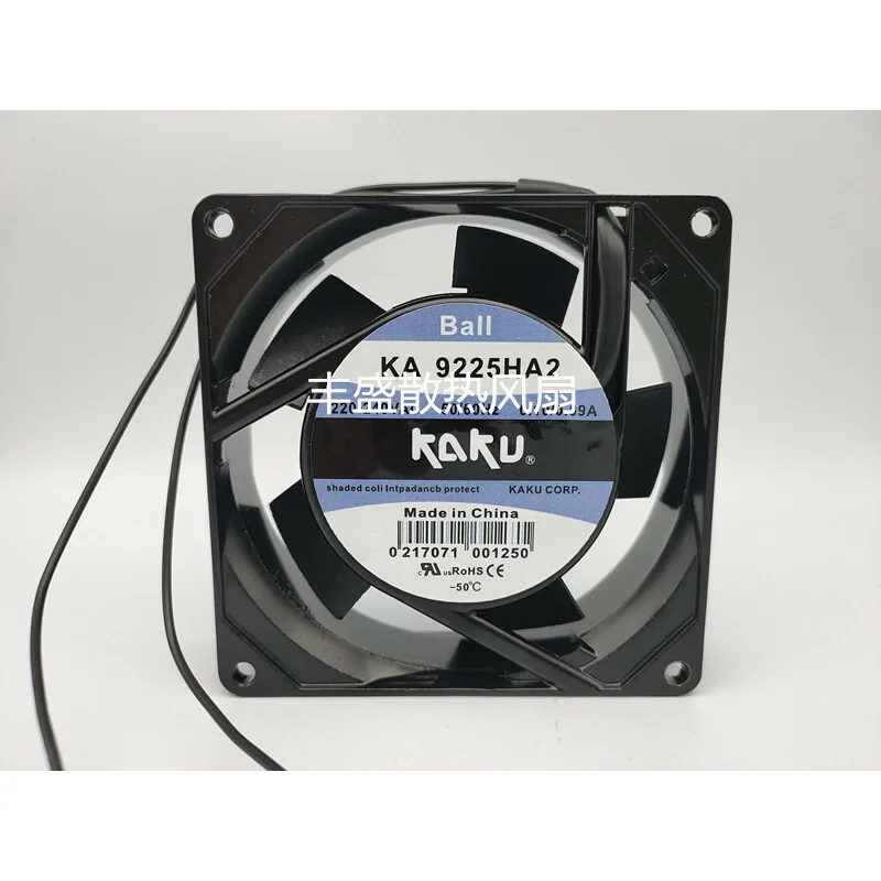 

A+1 PCS for KAKU Fan KA9225HA2 AC 220V-240V 0.10A 92*92*25MM 2 WIRE cooling fan