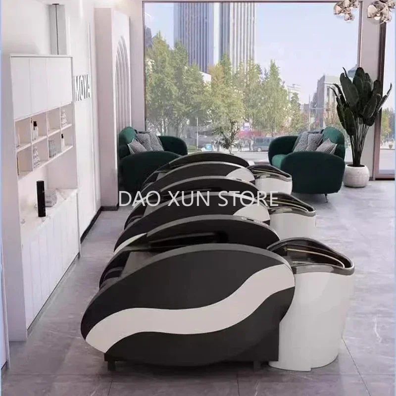

Shower Massage Hair Wash Chair Head Lounge Japanese Water Circulation Luxury Head Spa Beds Chuveiro Salon Furniture MQ50XF