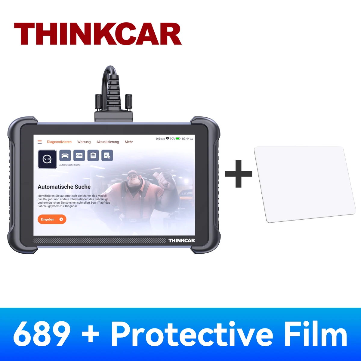 THINKCAR THINKSCAN 689 Professionele autodiagnostische hulpmiddelen CANFD DOIP Bidirectionele ECU-codering 34 Reset Volledig systeem Obd2-scanner