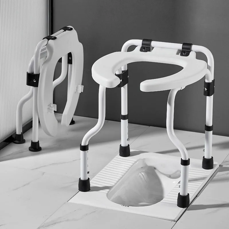 

Folding Pregnant Women Sit on Toilet Chairs, Squat and Change To Toilet Seats, Commode Chair for Movement of Disabled People