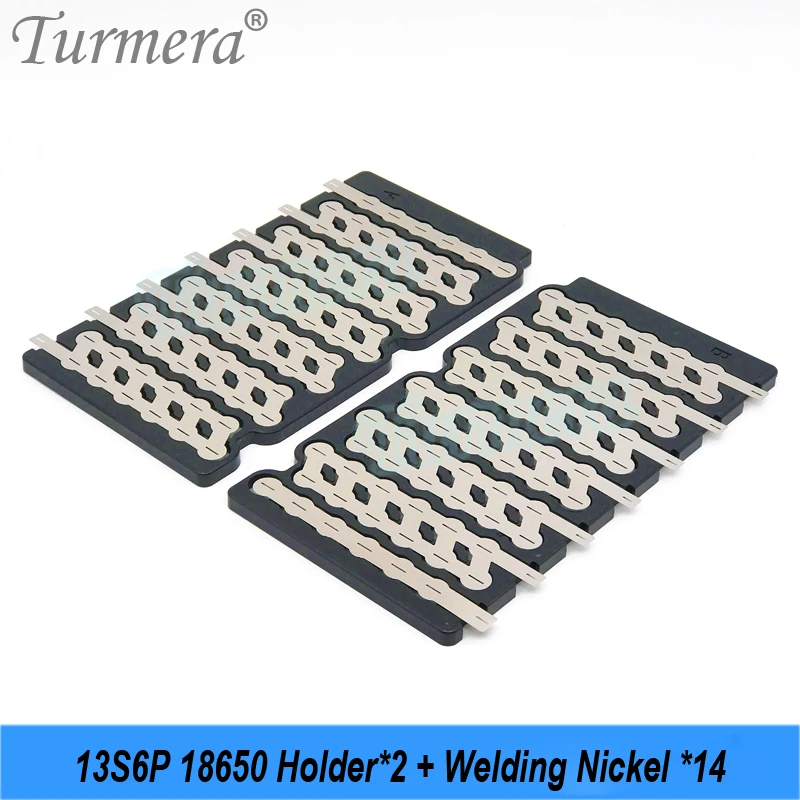 Turmera 48V E-Bike Battery Box Case 13S 30A 50A Balance BMS z uchwytem 13S6P 18650 Welding Nickel DC XT60 Plug for Diy Pack Use