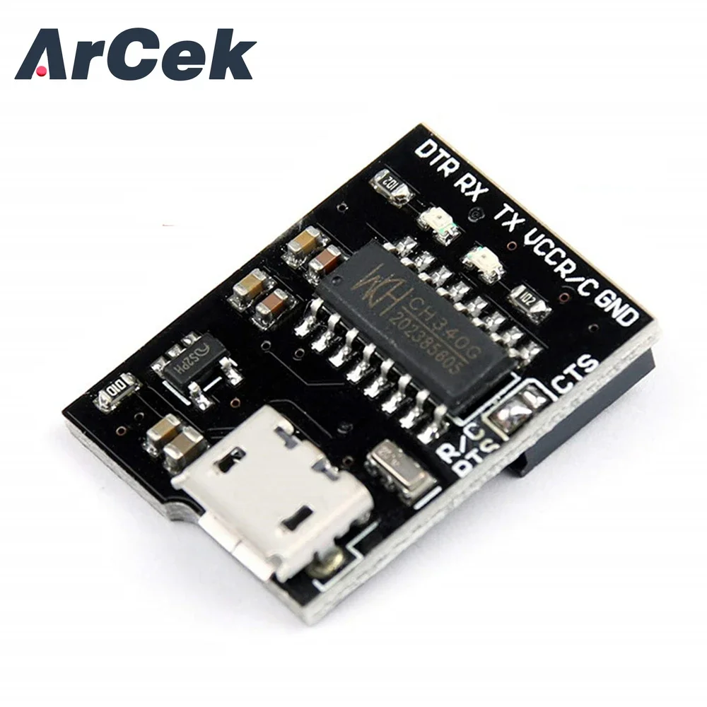 CH340G Breakout 5V 3.3V USB To Serial Module Switch for Arduino Downloader Pro Mini