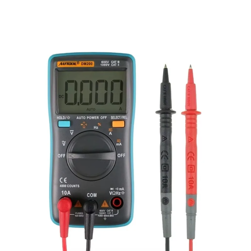 

DM200 LCD Multimeter Digital AC DC Autoranging Voltage Electronic Circuit Diagnostic Tool Repair Multi-Meter PK ZT100