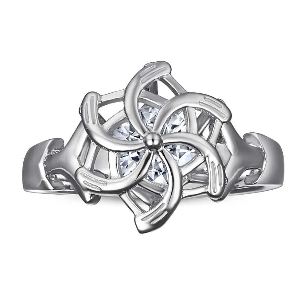 Genuine 925 Sterling Silver Ladies Ring The Galadriel Nenya Zircon Engagement Wedding Band Ring