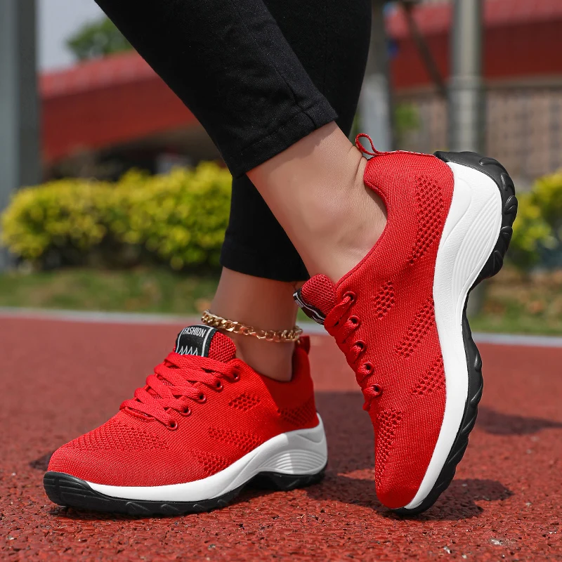 Fashion Women Sneakers Comfortable Summer Hiking Soft Soled Mesh Surface Casual Jogging Vulcanized Shoes for Women Tennis Female