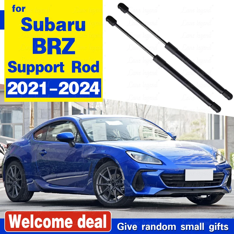 

Стойки капота автомобиля для Subaru BRZ 2021-2024 Передний капот Газовые пружины Подъемные опоры Опорный стержень Амортизаторы Гидравлический стержень