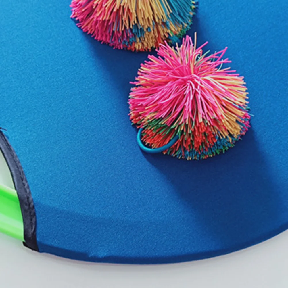 

1pc Trampoline Paddle Ball Set Orange Flying Dish Game For Kids Indoor Outdoor Play Toss Family Activity