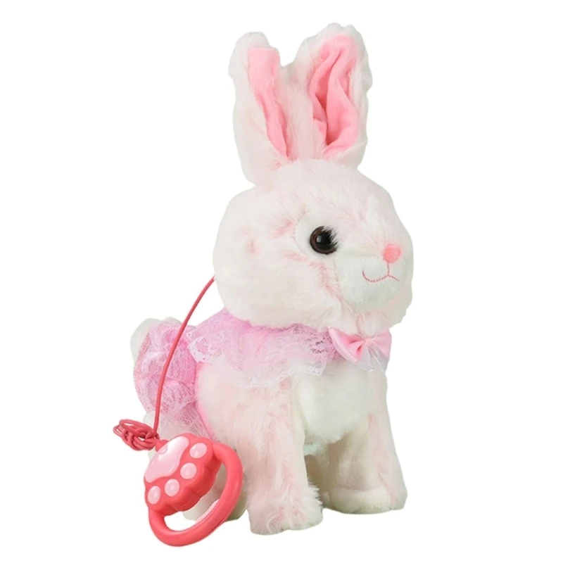  Electric Horse Plush Toy Leash Control Animal Doll For Children Interaction Play